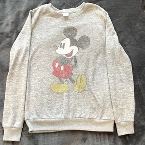 Disney Mickey Mouse Gray Sweater